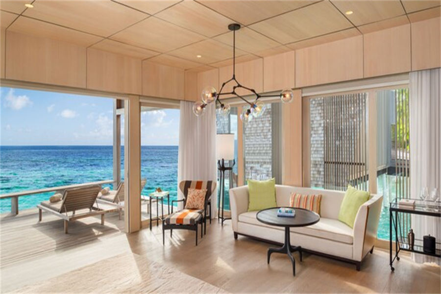 瑞吉 - 双卧日落水上泳池别墅图片3 - The St. Regis Maldives Vommuli Resort Two-Bedroom Sunset Overwater Villa with Pool Photo 3