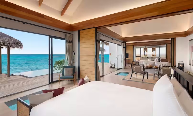 希尔顿阿明吉利 - 双卧水上泳池别墅图片1 - Hilton Maldives Amingiri Resort & SPA 2 Bedroom Overwater Pool Villa Photo 1