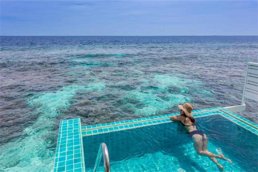 中央格兰德 - 日落海洋泳池别墅 图片4 - Machchafushi Resort&Spa Maldives Club Sunset Overwater Pool Villa Photo 4