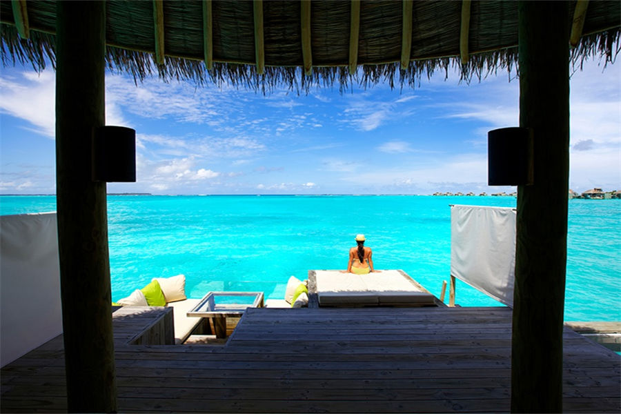 六善拉姆 - 海洋水上别墅图片1 - Six Senses Latitude Laamu Ocean Water Villa Photo 1