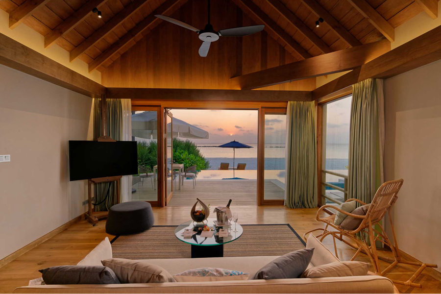 翡翠法鲁富士 - 总统沙滩泳池别墅（双卧）图片3 - Emerald Faarufushi Resort & Spa Presidential Beach Villa Photo 3
