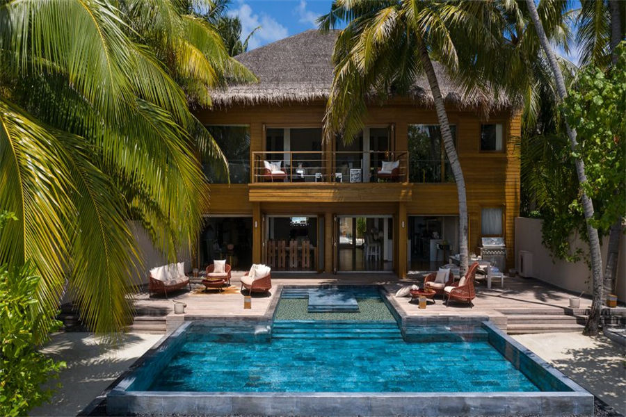 芙花芬 - 两卧海滨泳池别墅图片2 -  Huvafen Fushi Spa Resort Maldives Two Bedroom Beach House With Pool Photo 2