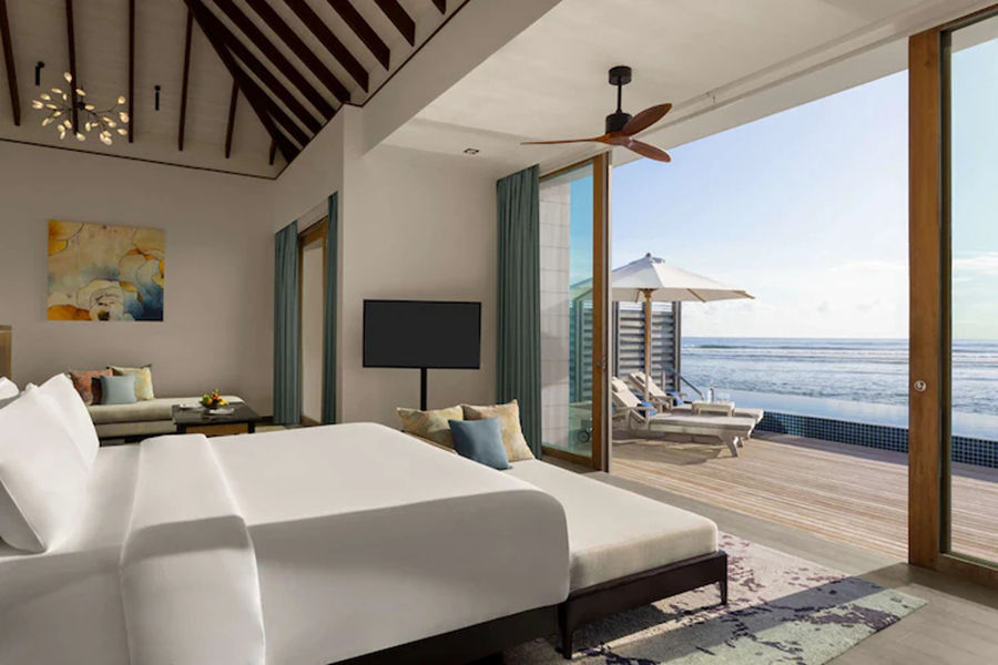 丽笙 - 水上泳池别墅（日落景观）图片2 - Radisson Blu Resort Maldives Ovenvater Villa- Pool & Sunset View Photo 2