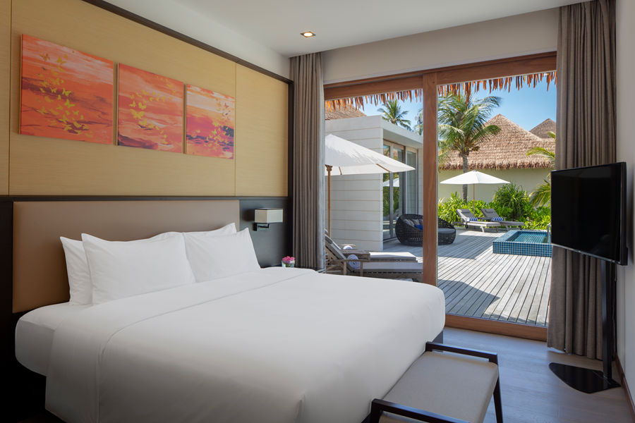 丽笙 - 三卧沙滩泳池套房(日落景观）图片4 - Radisson Blu Resort Maldives Beach Villa-3 Bedrooms Pool & Sunset View Photo 4