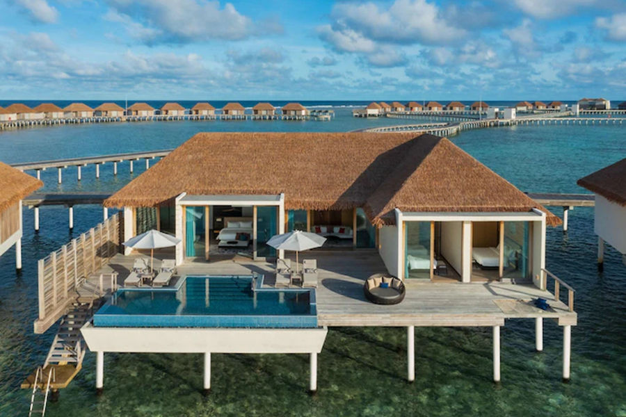丽笙 - 三卧水上泳池别墅（泄湖景观/日落景观）图片1 - Radisson Blu Resort Maldives Overwater Villa -3 Bedrooms-Pool&Lagoon View/Sunset View Photo 1