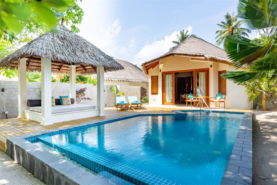 芙拉薇莉 - 海滩泳池别墅-带按摩浴缸图片1 - Furaveri lsland Resort & Spa Beach Pool Villa with Jacuzzi Photo 1