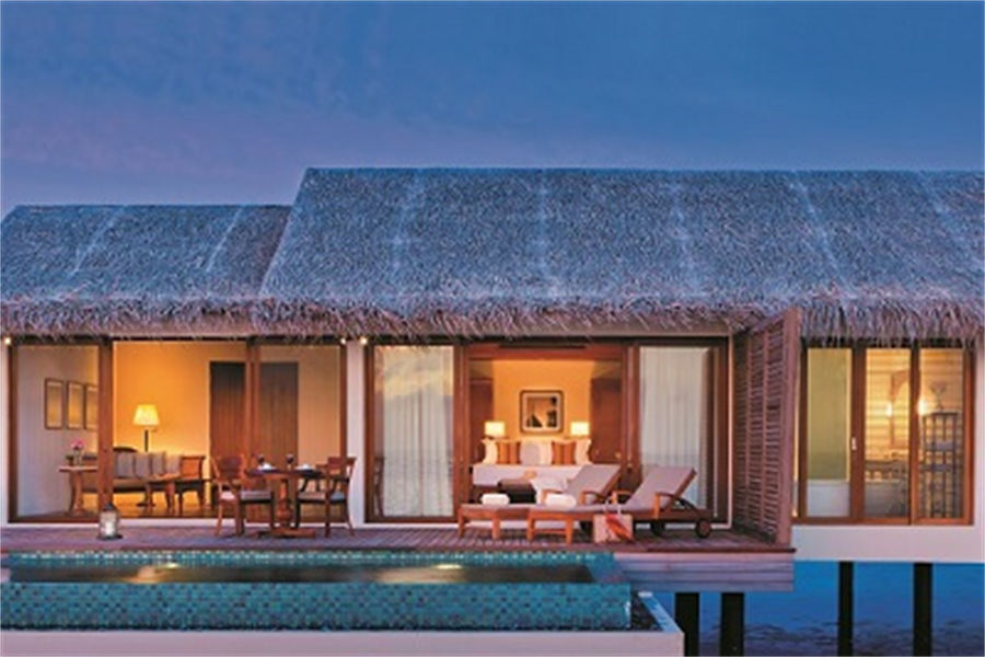 瑞喜敦F - 豪华水上泳池别墅图片2 - The Residence Maldives Falhumaafushi Deluxe Water Pool Villa Photo 2