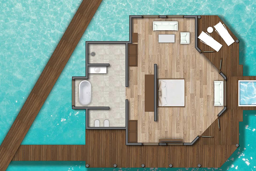 吉哈岛 - 水上泳池别墅图片3 - Kihaa Maldives Water Villa With Pool Photo 3