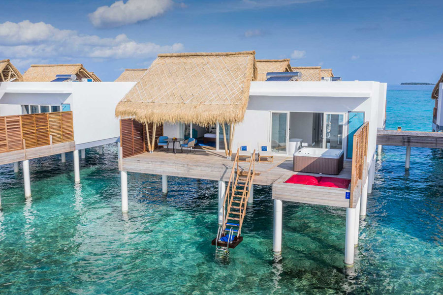 翡翠法斯曼度 - 按摩浴缸水上别墅图片1 - Emerald Maldives Resort & Spa  Jacuzzi Water Villa Photo 1