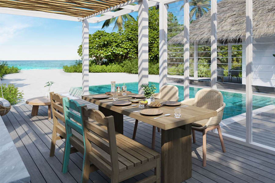 六善肯尼呼拉 - 两卧沙滩泳池别墅图片1 - Six Senses Kanuhura Two Bedroom Beach Villa With Pool Photo 1