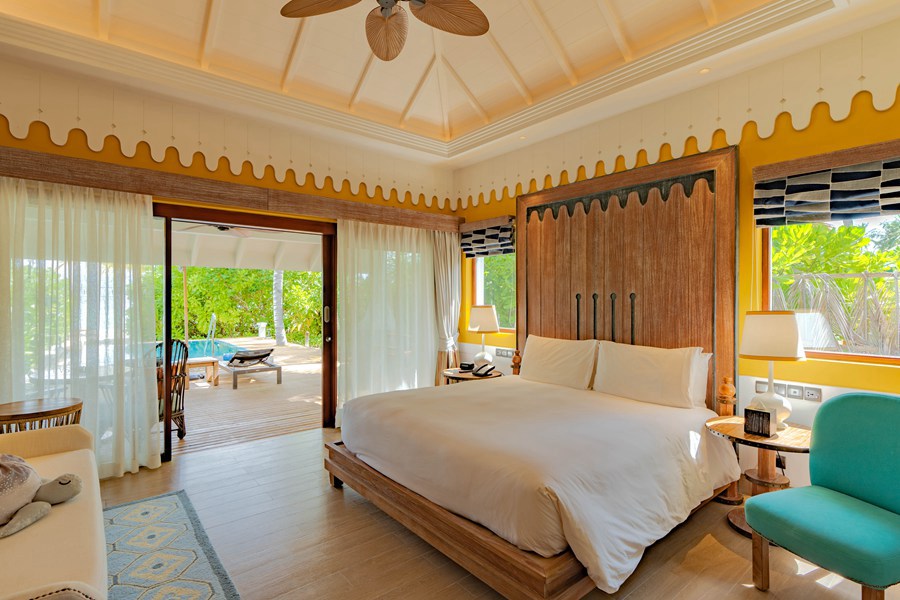 塞伊（希尔顿格芮） - 双卧家庭泳池海滩别墅图片3 - SAii Lagoon Maldives, Curio Collection by Hilton Two Bedroom Beach Villa with Pool Photo 3