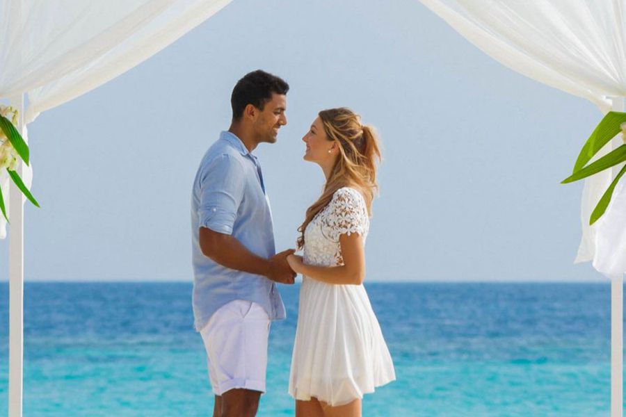 都喜天阙 - 婚礼仪式和定制晚餐图片1 - Dusit Thani Maldives Wedding Photo 1