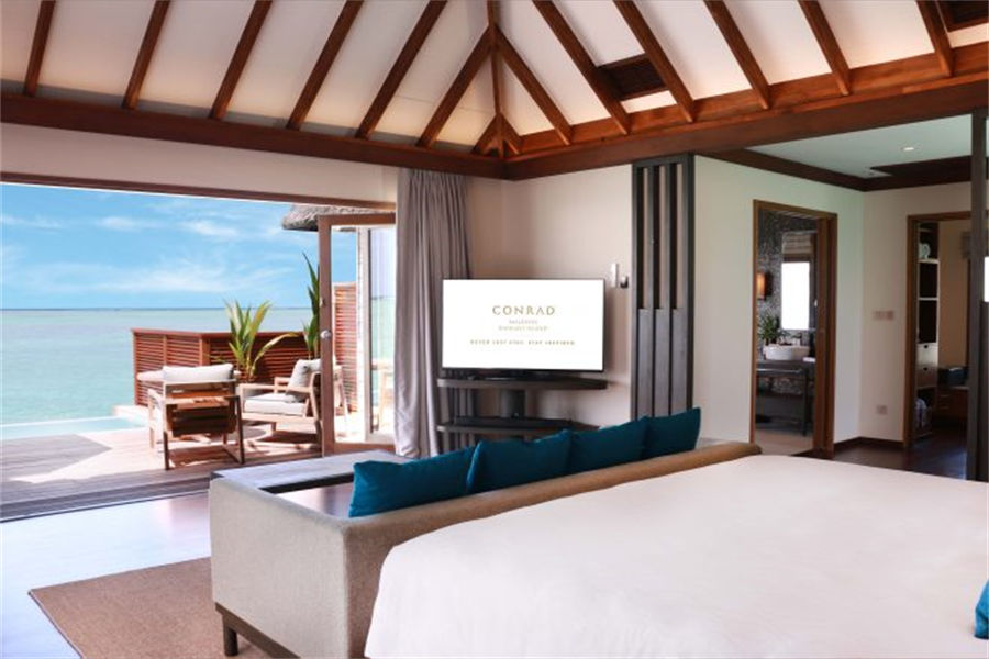 港丽 - 豪华水上泳池别墅图片1 - Conrad Maldives Rangali lsland Deluxe Water Villa With Pool Photo 1