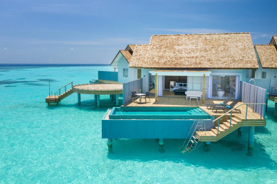 奥瑞格马富士瓦鲁 - 水上泳池别墅图片1 - Outrigger Maldives Maafushivaru Resort Over Water Villa with Private Pool Photo 1