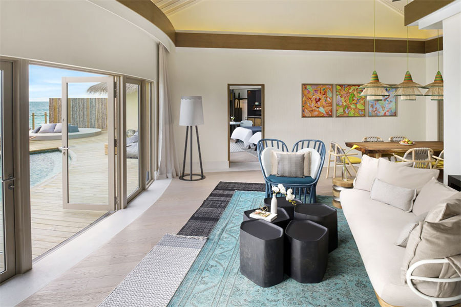 洲际 - 双卧室水上住宅图片1 - InterContinental Maldives Maamunagau Two Bedroom Overwater Residence Photo 1