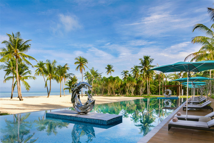铂尔曼  - 池畔酒吧图片3 - Pullman Maldives Maamutaa Resort The Hub Photo 3