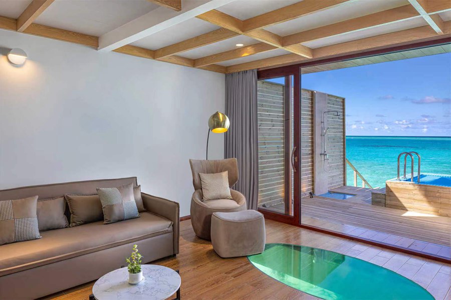 乐宜 - 复式水上泳池别墅图片2 - NOOE Maldives Kunaavashi Duplex Overwater Villa with Private Pool Photo 2