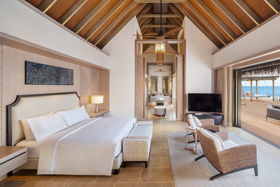 华尔道夫 - 礁湖泳池别墅（大床）图片2 - Waldorf Astoria Maldives Ithaafushi  King Reef Villa with Pool Photo 2