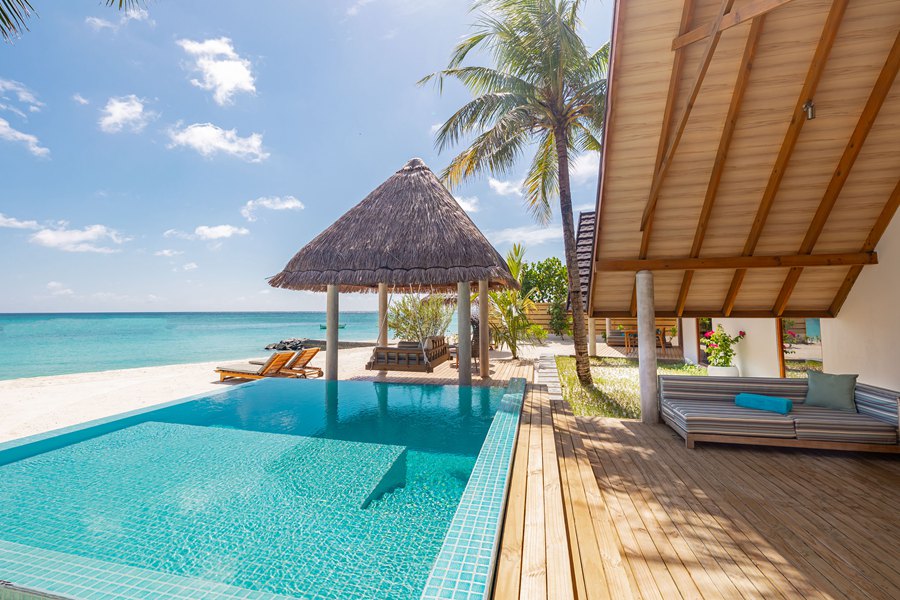 富士法鲁 - 高级沙滩复式别墅（双卧）图片3 - Fushifaru Maldives Premium Duplex Beach Villa Photo 3