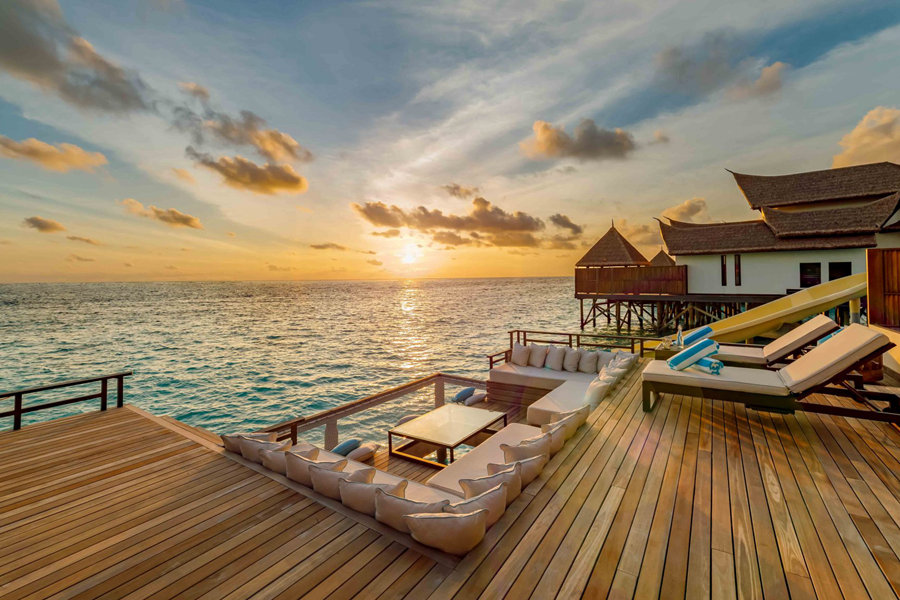 奥臻瑞泽铂丽富士 - 双卧滑梯日落海洋泳池套房图片3 - Ozen RESERVE Bolifushi Ocean Pool Reserve Sunset with Slide 2|BR Photo 3
