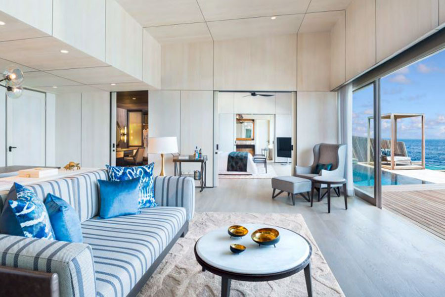 瑞吉 - 全海景瑞吉水上泳池套房图片3 - The St. Regis Maldives Vommuli Resort Panoramic Overwater St. Regis Suite with Pool Photo 3