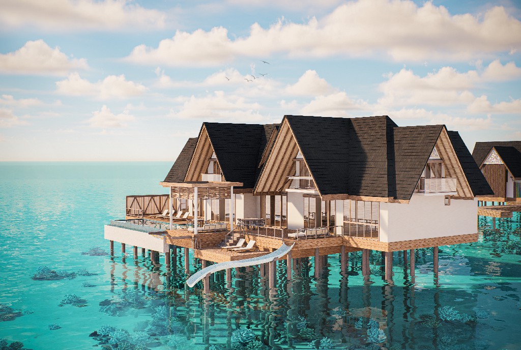 美雅富士 -  4 卧水上总统套房—带滑梯图片1 - Meyyafushi Maldives Meyya Residence – 4 bedroom Presidential Suite Photo 1
