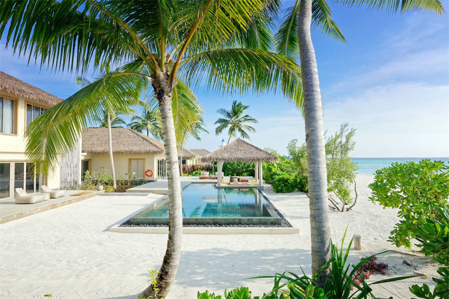 洲际 - 两卧海滨泳池住宅图片2 - InterContinental Maldives Maamunagau Two Bedroom Beachfront Pool Residence Photo 2
