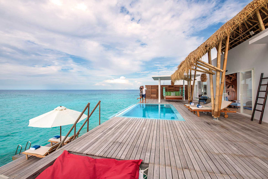翡翠法斯曼度 - 豪华水上泳池别墅图片3 - Emerald Maldives Resort & Spa  Superior Water Villa with Pool Photo 3