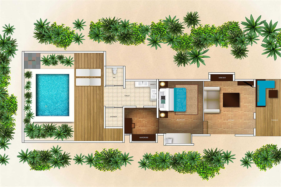维拉沙鲁 - 豪华泳池别墅图片3 - Velassaru Maldives Resort Deluxe Villa with Pool Photo 3