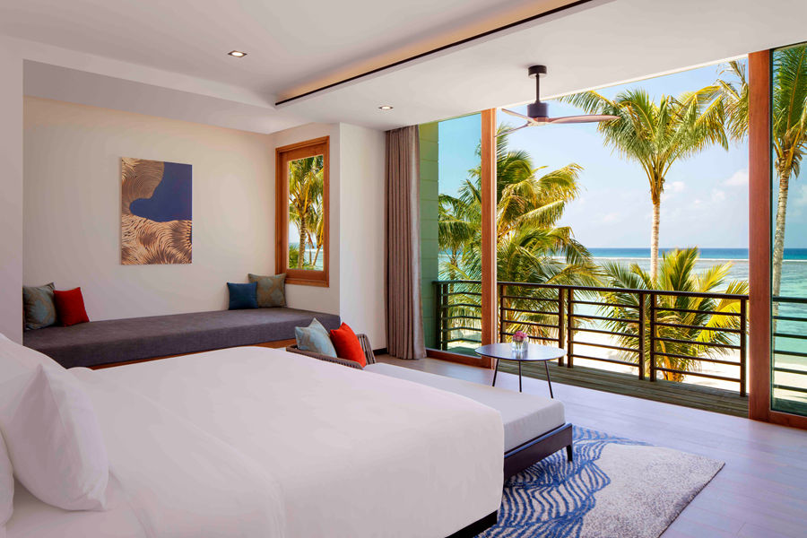 丽笙 - 复式双卧沙滩家庭别墅（日落景观）图片2 - Radisson Blu Resort Maldives 2 Storey Family Beach Villa-2 Bedrooms-Pool & Sunset View Photo 2