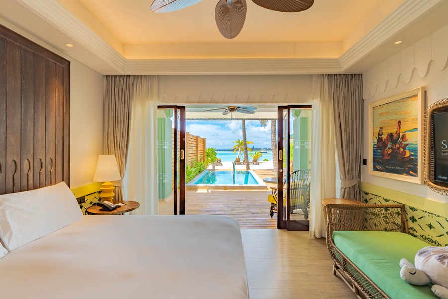 塞伊（希尔顿格芮） - 泳池海滩客房图片4 - SAii Lagoon Maldives, Curio Collection by Hilton King Beach Room with Pool Photo 4