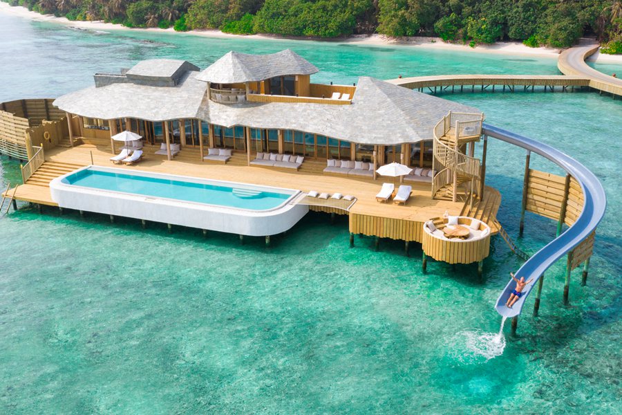 索尼娃富士 - 双卧水上泳池别墅（带滑梯）图片1 - Soneva Fushi 2 Bedroom Water Reserve with Slide Photo 1