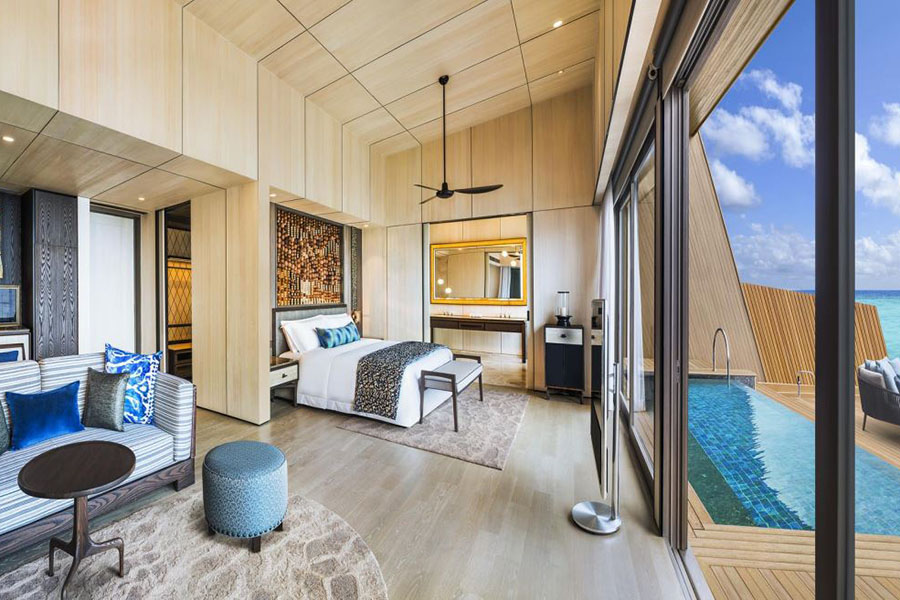 瑞吉 - 全海景水上泳池别墅图片4 - The St. Regis Maldives Vommuli Resort Panoramic Ocean Overwater Villa with Pool Photo 4