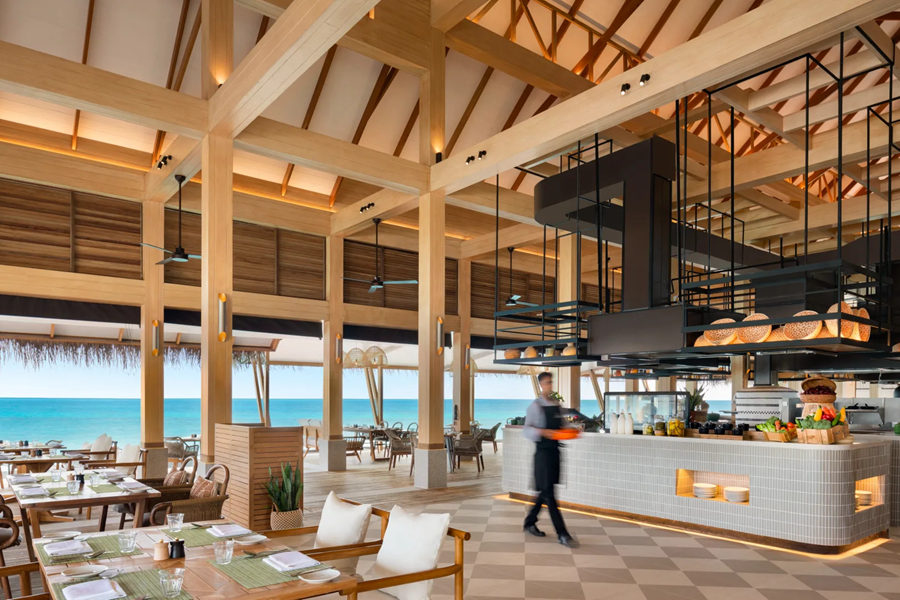 希尔顿阿明吉利 - 栖息地全日餐厅图片2 - Hilton Maldives Amingiri Resort & SPA Habitat Photo 2