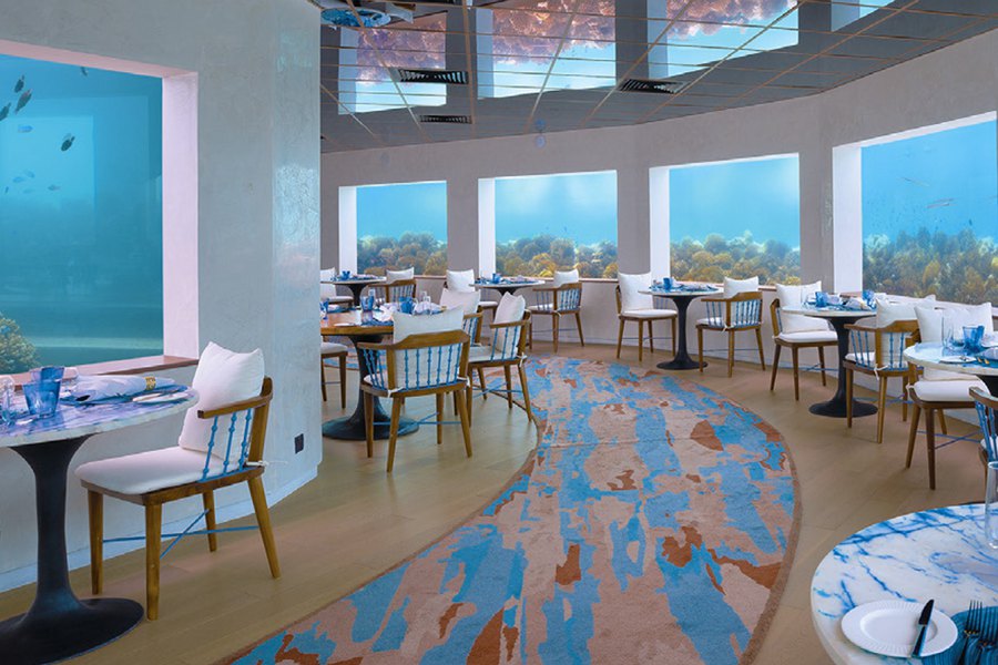 奥露艾拉富士 - 海底餐厅图片2 -  OBLU XPERIENCE Ailafushi Only Blu Photo 2