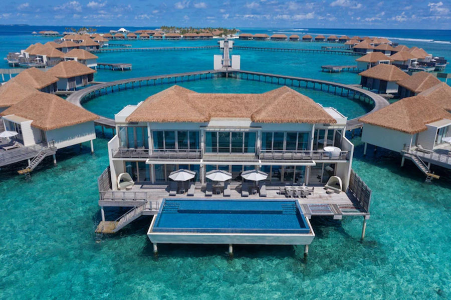 丽笙 - 复式总统水上别墅（三卧）图片1 - Radisson Blu Resort Maldives Presidential Overwater Villa 3 Bedrooms-Pool  Photo 1