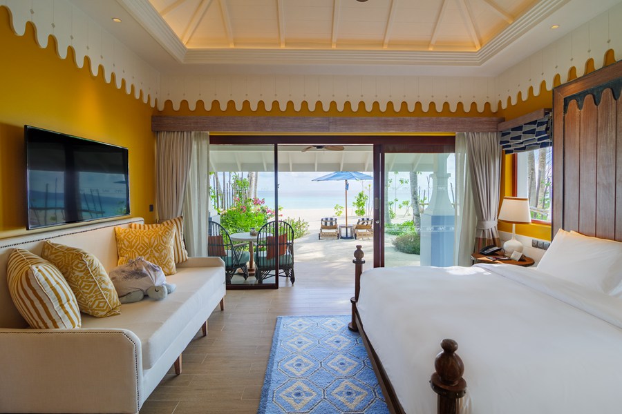 塞伊（希尔顿格芮） - 双卧家庭海滩客房图片2 - SAii Lagoon Maldives, Curio Collection by Hilton Two Bedroom Beach Villa Photo 2