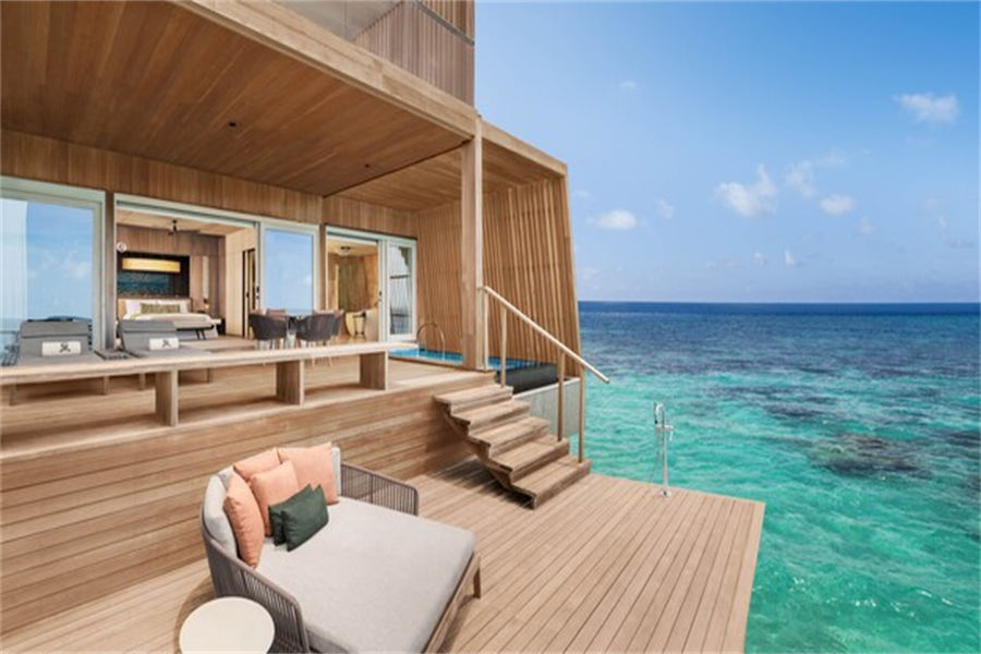 瑞吉 - 双卧日落水上泳池别墅图片2 - The St. Regis Maldives Vommuli Resort Two-Bedroom Sunset Overwater Villa with Pool Photo 2