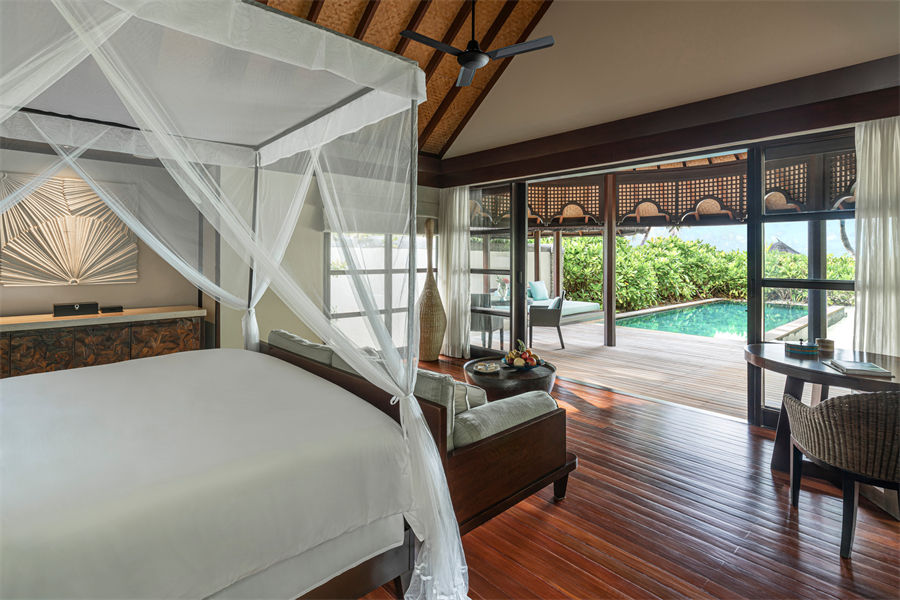 四季库达呼拉 - 家庭沙滩泳池小屋(日落)图片1 - Four Seasons Resort Maldives at Kuda Hura Sunset Family Beach Bungalow With Pool Photo 1