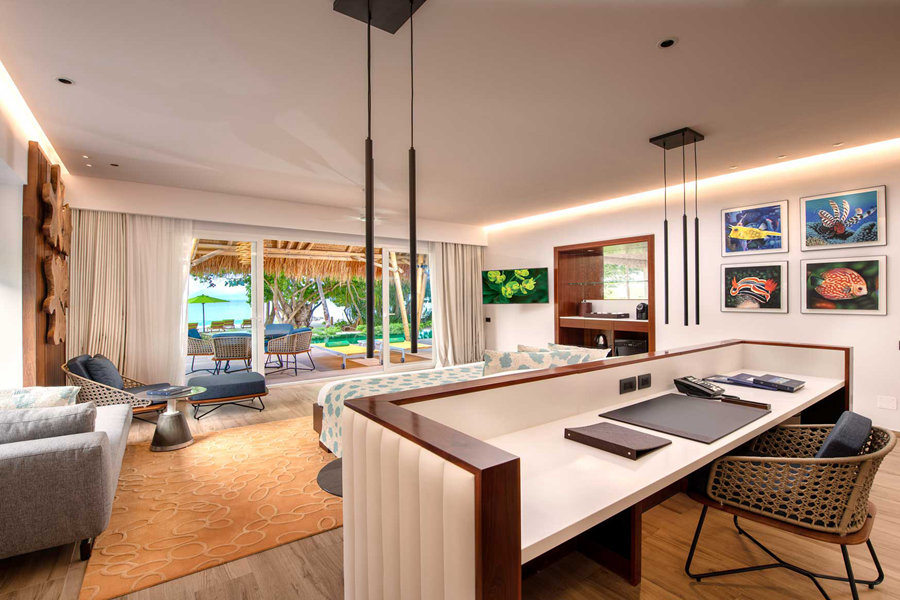 翡翠法斯曼度 - 家庭沙滩泳池别墅（双卧）图片4 - Emerald Maldives Resort & Spa  Family Beach Villa with Pool Photo 4