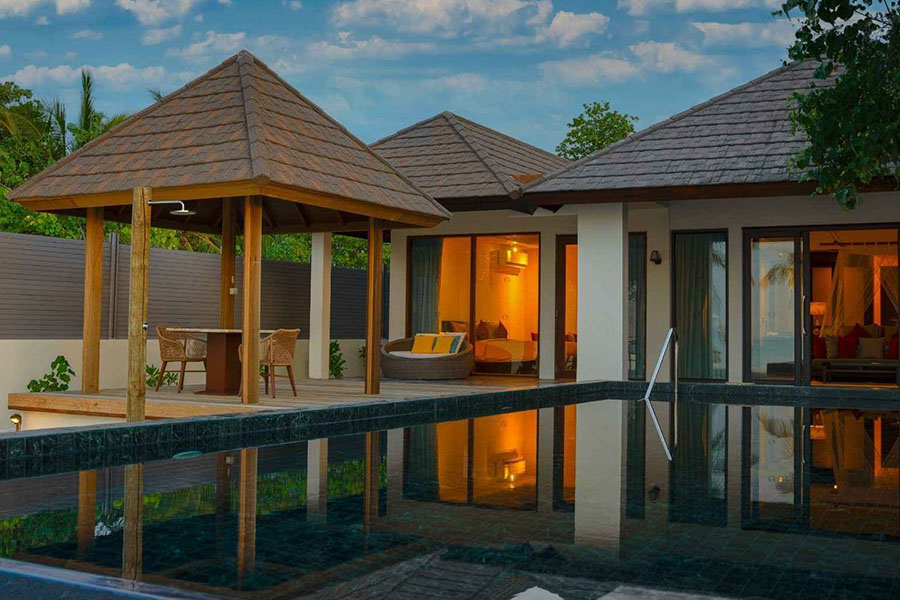 卡尼富士 - 两卧室日落家庭海滩泳池别墅图片1 - Atmosphere Kanifushi Maldives Two Bedroom Sunset Family Beach Villa with Pool Photo 1