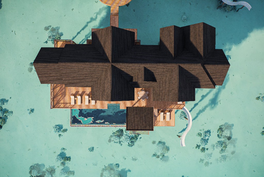 美雅富士 -  4 卧水上总统套房—带滑梯图片2 - Meyyafushi Maldives Meyya Residence – 4 bedroom Presidential Suite Photo 2