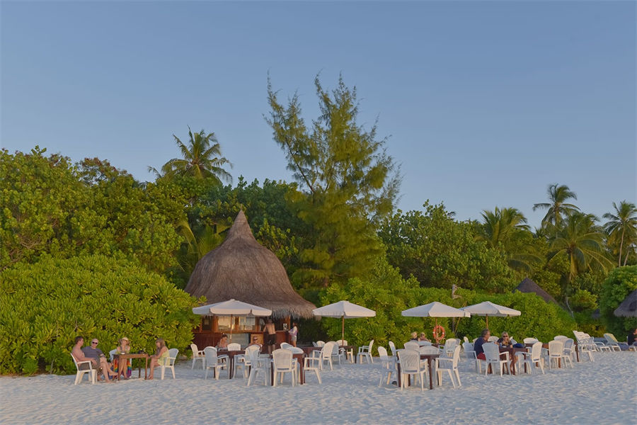 蓝色美人蕉 - 海滩酒吧图片1 - Thulhagiri Island Resort  Beach Bar Photo 1