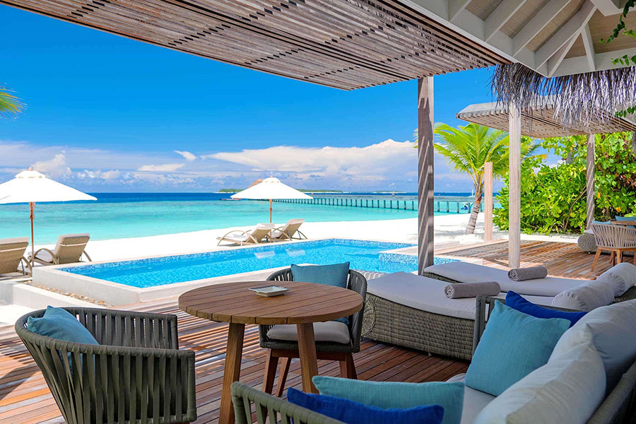 巴廖尼 - 两卧家庭海滩别墅 图片4 - Baglioni Resort Maldives Two Bedroom Family Beach Villa with Pool Photo 4