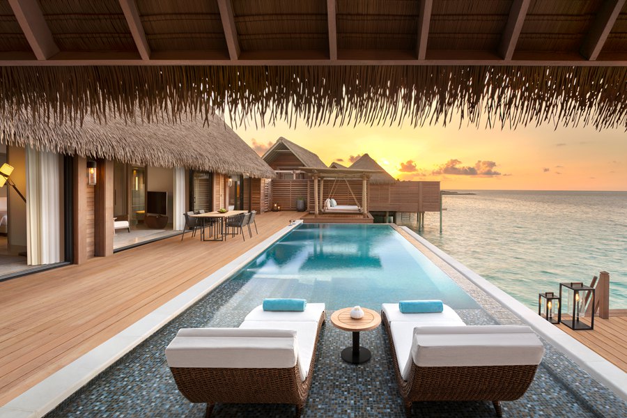 华尔道夫 - 礁湖泳池别墅（大床）图片3 - Waldorf Astoria Maldives Ithaafushi  King Reef Villa with Pool Photo 3