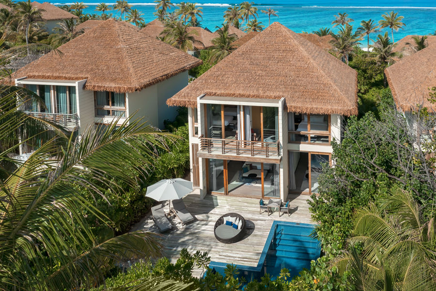 丽笙 - 复式三卧沙滩泳池别墅图片1 - Radisson Blu Resort Maldives 2 Storey Family Garden Villa-3 Bedrooms& Pool Photo 1