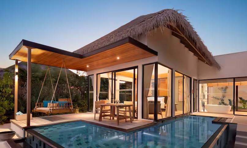 希尔顿阿明吉利 - 单卧沙滩泳池别墅图片2 - Hilton Maldives Amingiri Resort & SPA 1 Bedroom Beach Pool Villa Photo 2