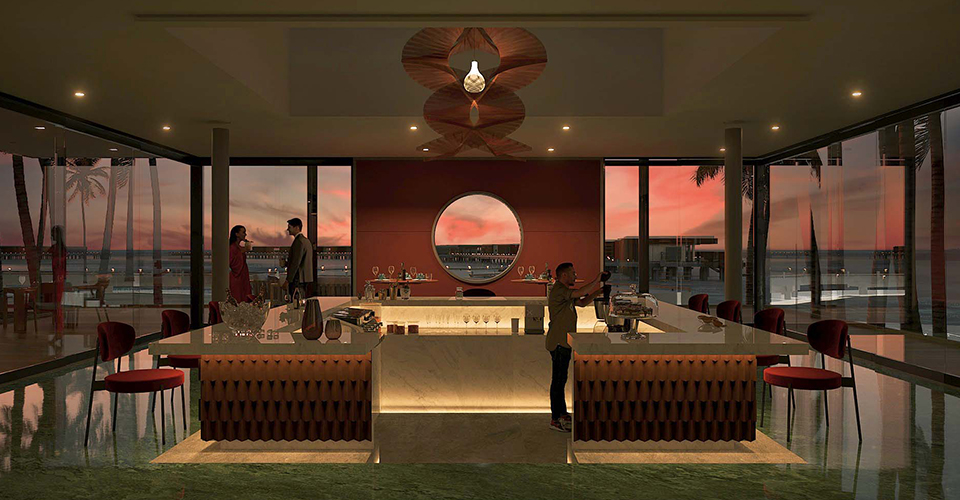维利甘度餐厅 - 拉尔乎酒吧 -  Veligandu lsland Resort Restaurant