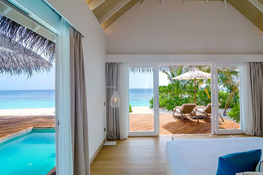 巴廖尼 - 豪华沙滩泳池套房图片3 - Baglioni Resort Maldives Deluxe Beach Suite with Pool Photo 3