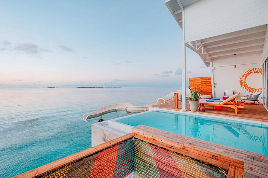 奥嘉 - 奥迪水上泳池别墅（带滑梯）图片4 - Oaga Art Resort Odi Water Villa with Private Pool Photo 4